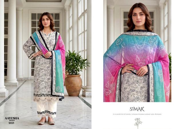 Glossy simar aayesha ladies dress material wholesale market
